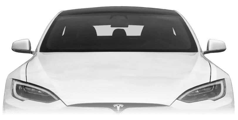 A White Tesla